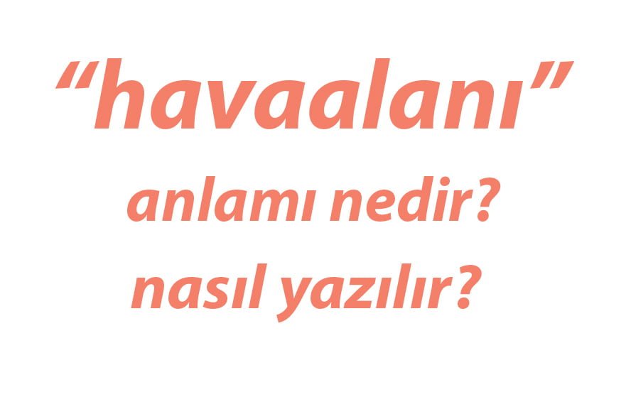 Havaalani Kelime Anlami Nedir Nasil Yazilir Tdk Portturk Com